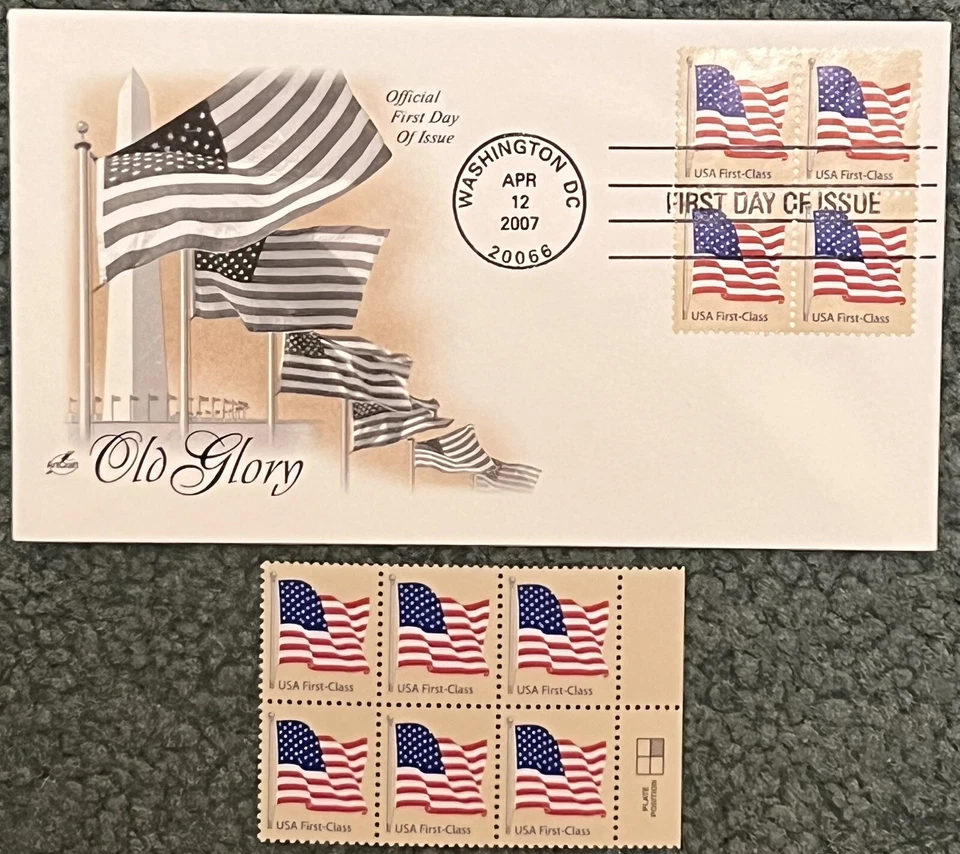 Old Glory - US Scott 4129-4134, 4187-4190 - 8 FDCs mais 58 selos! - Imagem 2 de 4