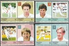 Tuvalu-Nukufetau 23-30 Paare (kompl.Ausg.) postfrisch 1985 Kricketspieler