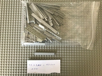 Lego tile 1x8 4162 light grey new 93 pieces