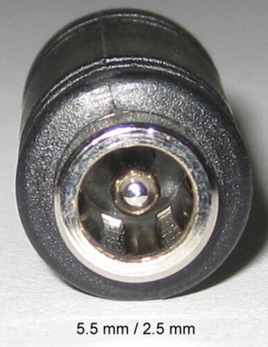 5 X 5.5/2.5 mm Jack to 5.5/2.1 mm Plug Adapter - Input: 2.5 mm - Output: 2.1 mm - Picture 4 of 5