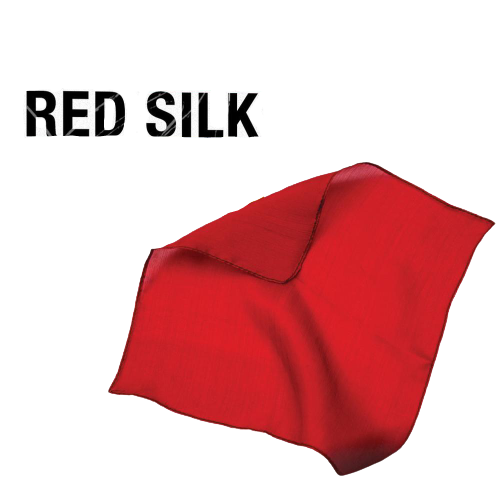 6" Inch RED MAGIC SILK Scarf Handkerchief Magicians Trick Prop 100% Clown Hanky - Picture 1 of 2