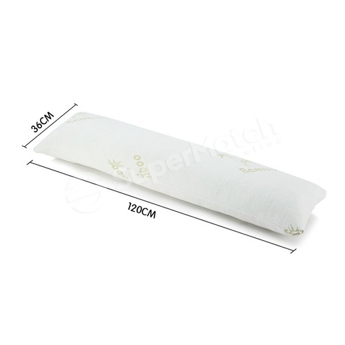 Body Pillow Memory Foam Full Large Natural Maternity Pregnancy Sleeping Support - Picture 2 of 9
