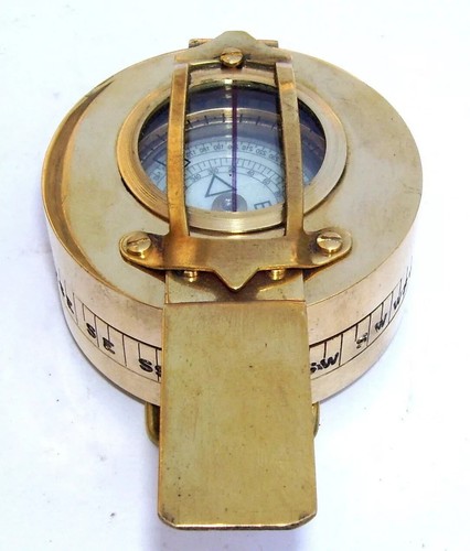 MILITARY COMPASS ENGINEERING COMPASS PRISMATIC COMPASS BRASS VINTAGE set of 10 P - 第 3/9 張圖片