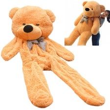 5.9 Feet DIY Giant Plush Teddy Bear Cover Cuddly Toy Unstuffed Gift Yellow
