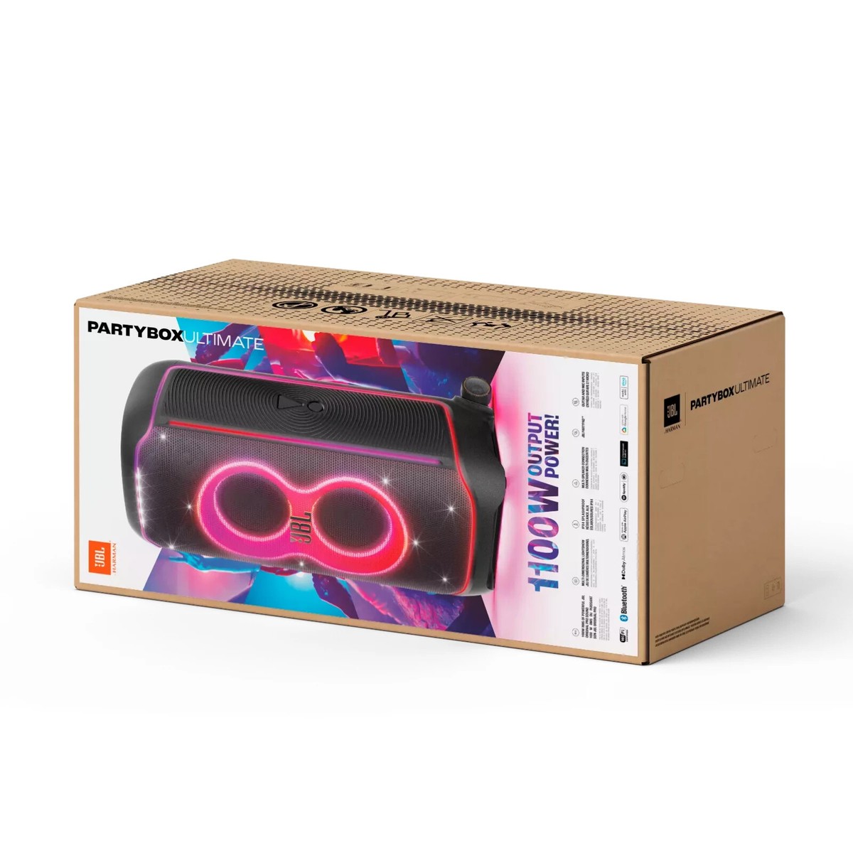 JBL PartyBox Ultimate 1100W Splashproof Party Speaker w/ Wheels | eBay