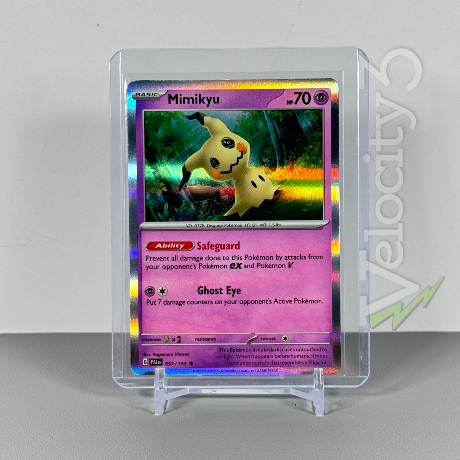 Pokemon TCG Card - MIMIKYU 97/193 Holo Rare | Paldea Evolved (2023) NM/Mint