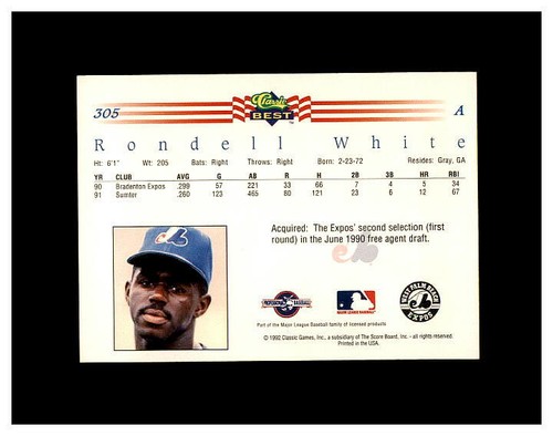 RONDELL WHITE YOU PICK SEE SCANS OF EVERY CARD RC, INSERTS HIGH GRADE CARDS - Picture 147 of 181