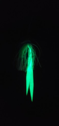 Silicone Fishing Skirt 4" in/ 10 cm Glow Tails Fishing Lure Teaser Micro Tackle - Picture 2 of 7