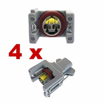 Connettore Iniettore Diesel DELP DJ70229A-3.5-21 (4 Pezzi Femmina) Per Ricambi Auto - 3