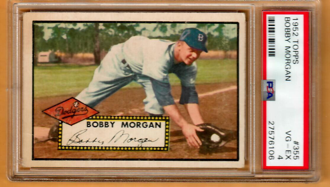 1952 Topps Bobby Morgan #355 PSA 4 VG-EX
