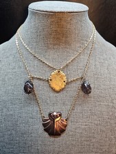 Vintage Gold Tone Victorian Style Artisan Made Choker Necklace