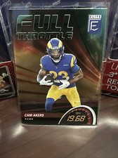 2022 Donruss Elite Cam Akers Full Throttle Green Parallel L.A. Rams