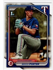Brock Porter Texas Rangers 2024 Bowman prospect 1st Bowman