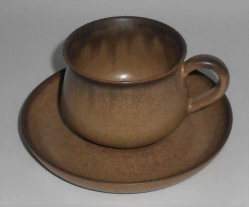 Denby Pottery Stoneware Romany Cup & Saucer Set