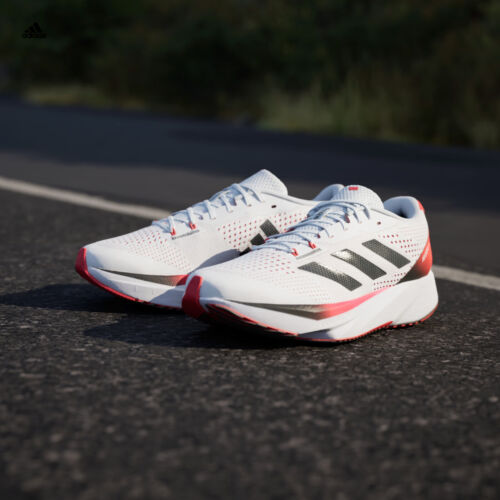 Adidas Adizero SL Running Shoes White Bright Red IG5941 Men's Size 10