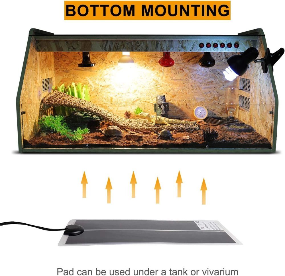 520W Reptile Vivarium Heat Mat Heating Warm Heater Pad Thermostat