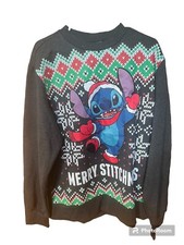 Disney Lilo Stitch Merry Stitchmas Ugly Christmas Sweater Adult Large