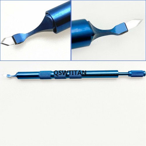 1set Sapphire Keratomes Blade Elbow Double Lancet Ophthalmic Surgical Instrument - Afbeelding 8 van 20
