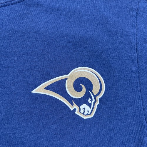 Vtg St Louis Rams Shirt Mens Small Blue Majestic NFL Football City Skyline Y2K - Picture 8 of 19