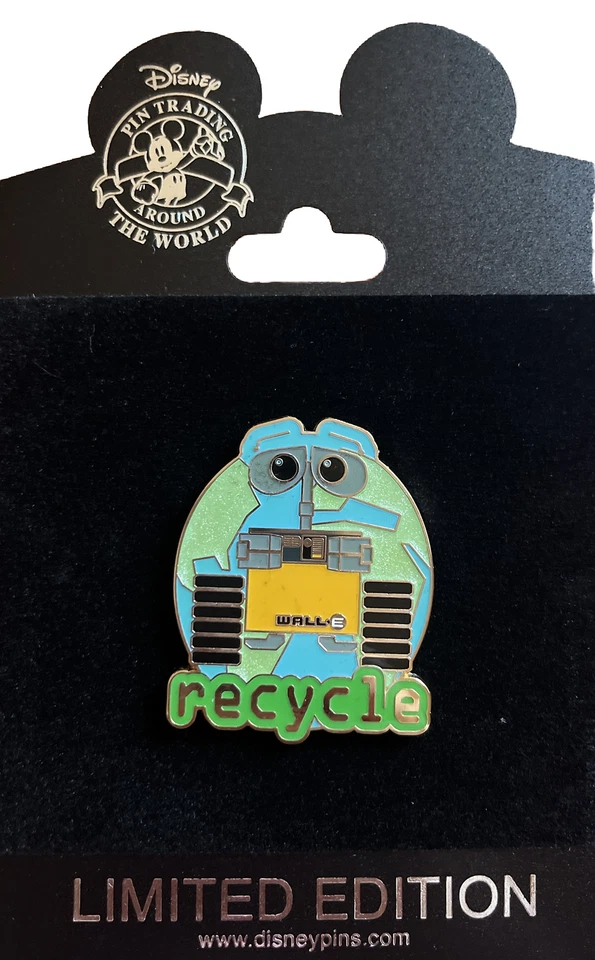 DISNEY SHOPPING ACTITUD WALL-E RECICLAR LE 250 PIN RARO 2010 Foto 2 de 4