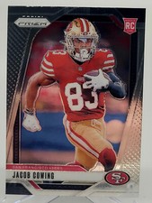 2024 PANINI PRIZM JACOB COWING BASE ROOKIE FOOTBALL CARD 49ERS NFL 335 rc