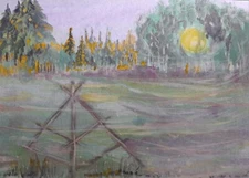 Arisa Strazds - "Morning" - paper/watercolor, 21x29 cm