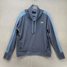 Under Armour Hoodie Mens Extra Large Blue Sweater Loose Sports Performance