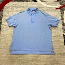 Ralph Lauren Polo Shirt 2XB 2XL XXL 2X Big Blue Orange Pony Rugby Outdoors Mens