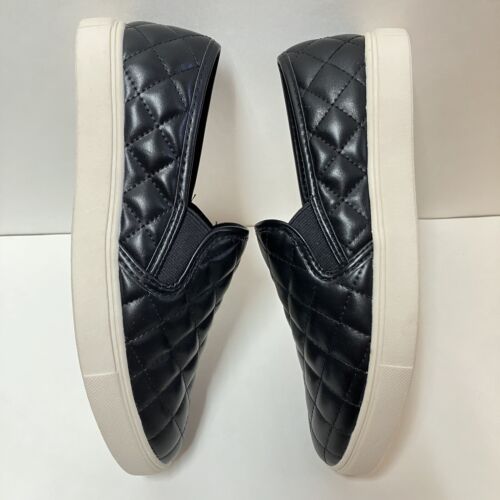 Damen-Slipper Sneakers gesteppt schwarz flach Schuhe Brash Crave Größe 8,5 mittlere Weite - Bild 12 von 17