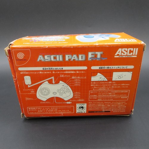 Dreamcast ASCII Pad FT Fighting Type Controller White Genuine Boxed with Manual - Picture 3 of 18
