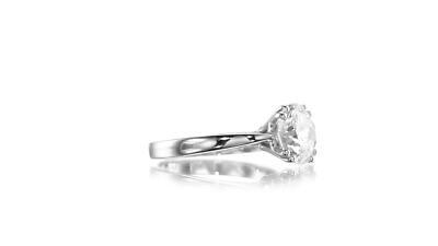 Igi Diamond Ring VS1 E Round Cut CVD 3 Carat Lab Created IGI