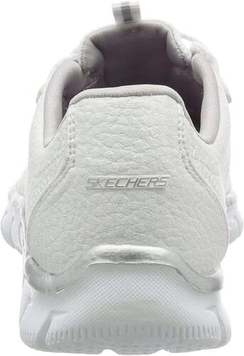 SKECHERS WOMEN'S EMPIRE TAKE CHARGE FASHION SNEAKERS sz 6.5 WHITE SILVER 12407 - Picture 3 of 10