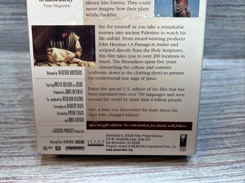 Jesus VHS New Jesus Video Project America - Picture 5 of 7