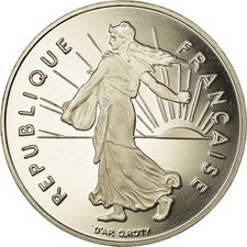 [#751935] Coin, France, Semeuse, Franc, 1996, Paris, Proof, MS, Nickel, KM:925.2