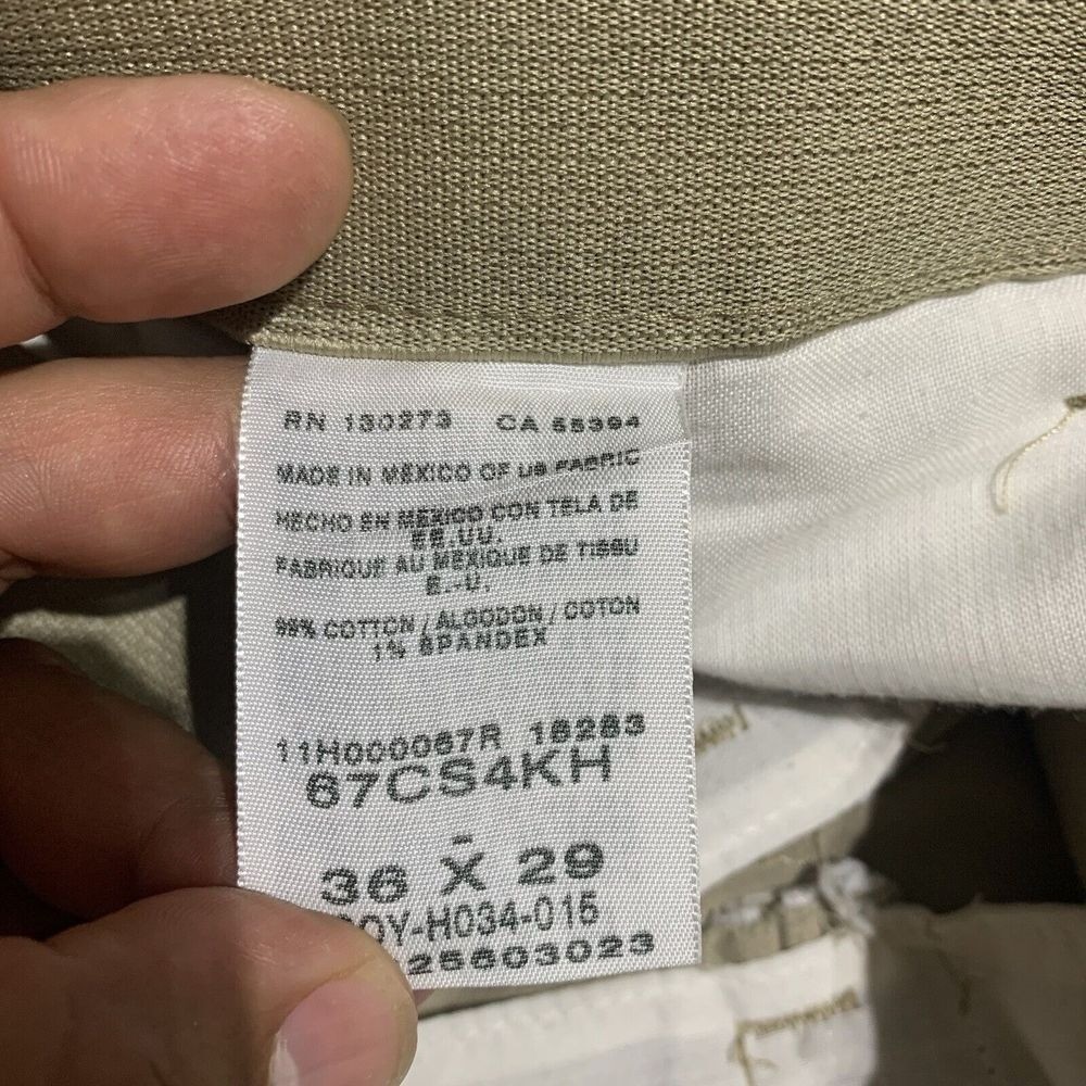 Wrangler Mens 36X29 Beige Comfort Solution Series Stretch Pleated Pants A-65 thumbnail 9