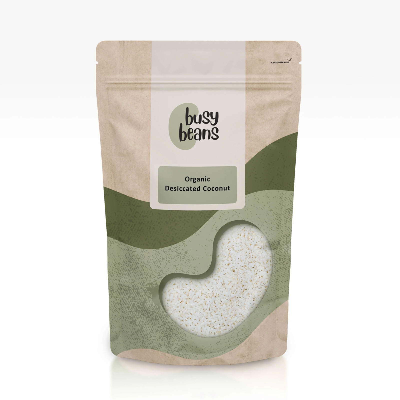 Organic Desiccated Coconut -Certified Organic- by Busy Beans Organic (1kg)
