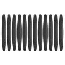 12pcs Car Door Edge Guards Protectors Anti-Collision Side Door Edge Black