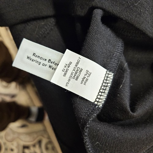 Abito J Crew classico nero nuovo con etichetta taglia 2 stile 04085 midi - Foto 7 di 7