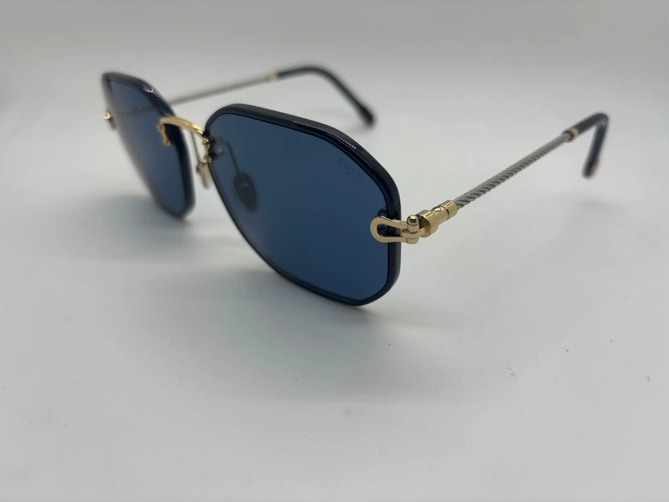 NUEVO FRED FG40072U 30V Gafas de sol cuadradas plateadas 60-16-140 mm Viene con juego completo Foto 3 de 4