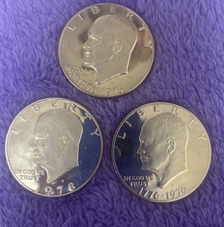 1776 1976 1978 Lot Of 3 Eisenhower $
