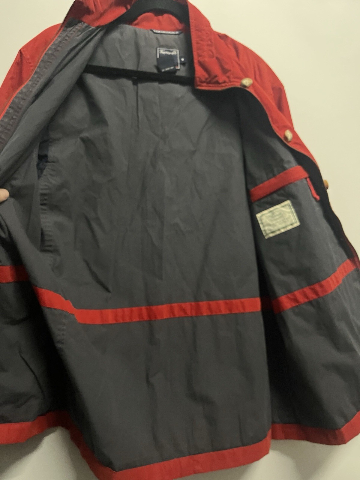 Faconnable Jacket Men Medium Polyester-Nylon Red … - image 19