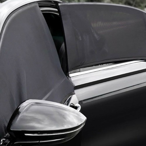 Black Nylon Car Side Front Rear Window SUN Shade Cover Mesh Shield UV Protection