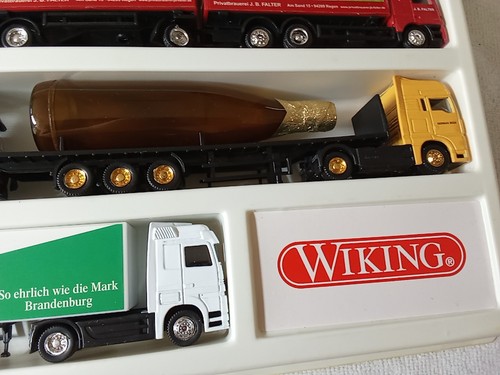 J965 H0 1:87 Mercedes MAN 26 Stück Vitrine Biertruck Modellautos Lkw Modelle - Picture 5 of 20