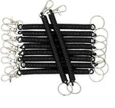 Retractable Keychain - Coil Cord Key Holder Lanyard with Retractable Spring f...