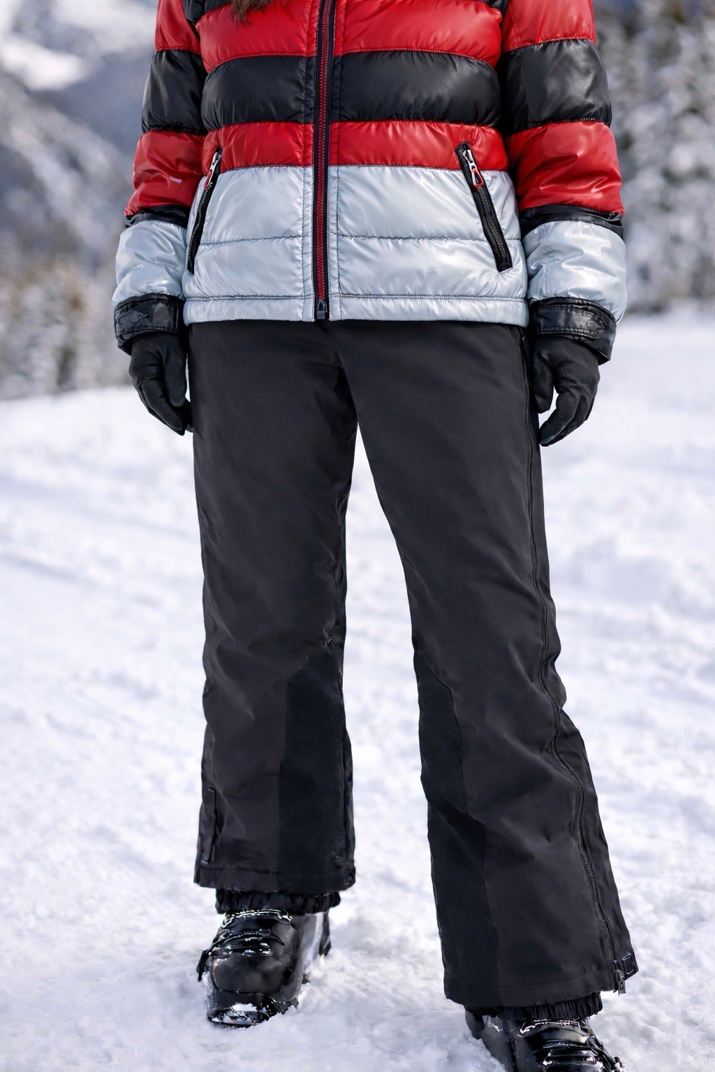 Y2k Vintage Prada Womens Linea Rossa Ski Pants Sz 44 US 8 Black Gore-Tex READ