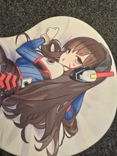 3D butt Anime Mouse Pad with Wrist Rest by overwatch D.va #01 Never Used