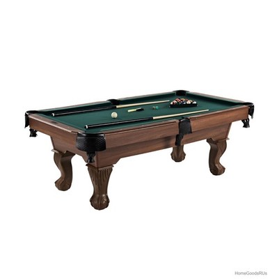 Pool Table 7.25 Ft 87 Inch Ball and Claw Design with 2 Cue Sticks Complete