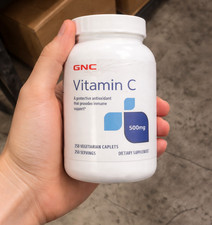 GNC Vitamin C 500mg, Provides Immune Support - Pack of 3 capsules per pack 11/27