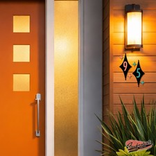 Jubilee Diamond Starburst House Address Numbers Mid Century Modern Home