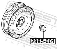 Febest Lagerbuchse, Stabilisator TSB-UZJ100R FüR Toyota